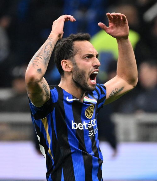 恰尔汗奥卢庆祝进球