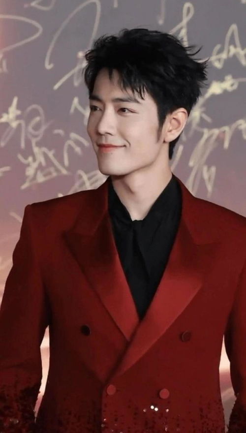 肖战在红毯上的帅气造型