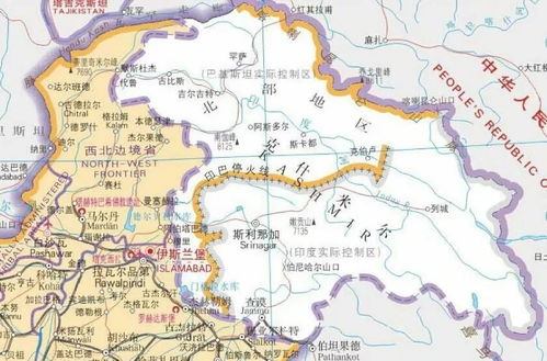 克什米尔地区地图与武装冲突现场图片