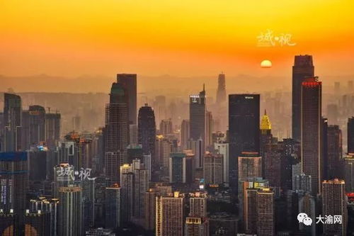 中国城市高楼林立的现代都市景观