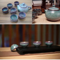 古代茶具和茶叶展示