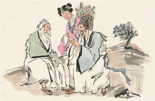 华佗手持药箱，身穿古装，神情专注