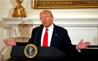 特朗普在演讲中提到经济问题