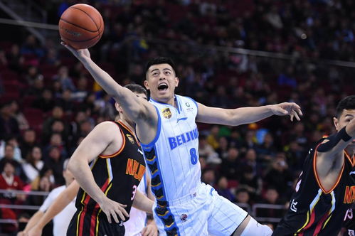 北京首钢球员利夫突破上篮