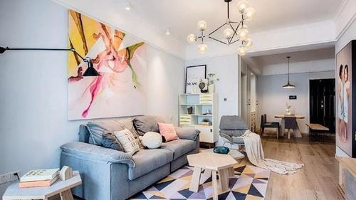 布置温馨的客厅角落摆放着一把高端单椅