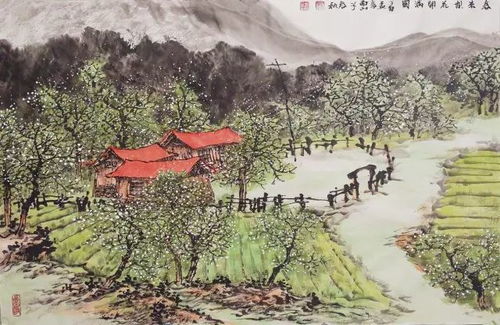 古代山水画中的自然景象