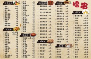 店内菜单与价格表展示<br><h3 id=