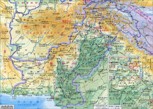 印巴边境河流分布示意图