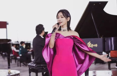 华春莹珍珠晚礼服