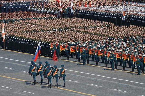 红场胜利日阅兵现场全景