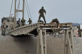 俄军重型装备列队行进