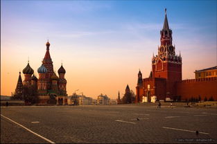 莫斯科红场夜景与彩排现场