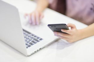 创业者在电脑前工作