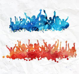 一群人在阳光下高举双手欢呼