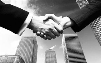 中美代表握手合影