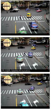 青岛行人相撞案监控截图分析