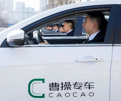 一辆停在路边的网约车车标特写