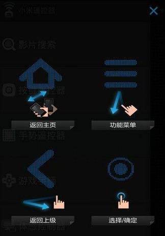 用户使用小米盒子5进行语音控制操作图