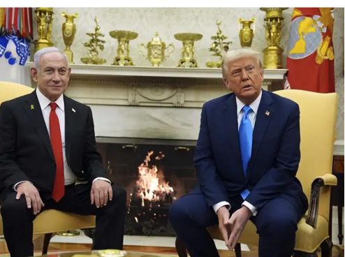 特朗普与内塔尼亚胡在白宫会面