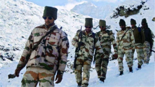 巴基斯坦与印度边境军事对峙示意图