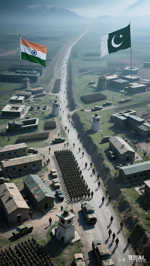 印巴边境军事部署卫星图