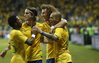 库巴西破门庆祝