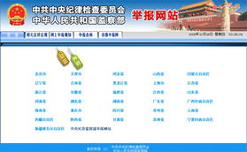 中央纪委监察网站界面示意