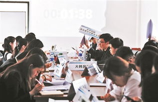 外交官在联合国会议厅发言