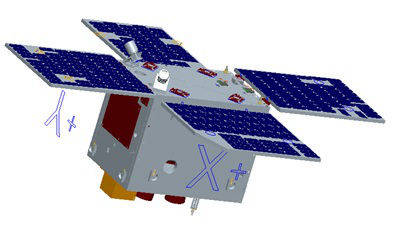 遥感卫星在轨道上运行示意图