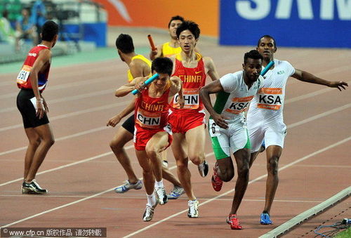 中国男子4X400米接力队备战训练<h2 id=