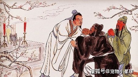 古代结义仪式绘画图