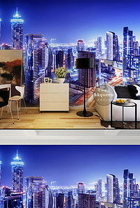 北京城市夜景灯火通明