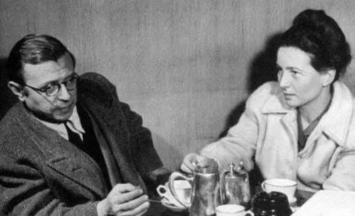 萨特与波伏娃年轻时合照