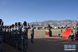 空降兵勇士在黄继光铜像前宣誓