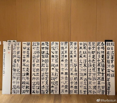 小花认真写心经的照片