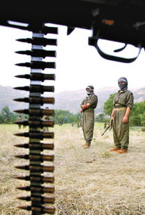 库尔德工人党武装分子在山区活动