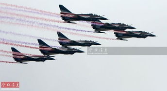 歼10C飞行表演队编队飞行