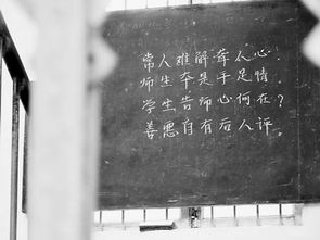 黑板上的打油诗展示