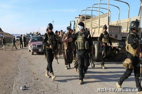 土耳其士兵与库尔德民众握手言和场景