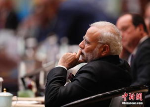 莫迪与特朗普会面现场照片