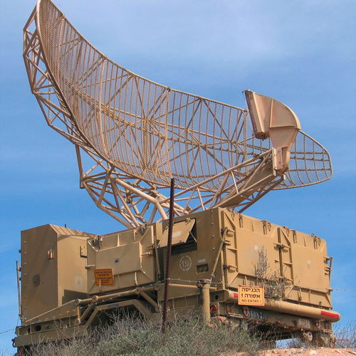 高科技雷达与光学成像设备工作示意图