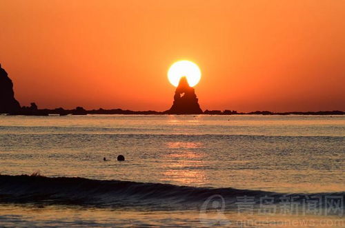 清晨海面上冉冉升起的太阳