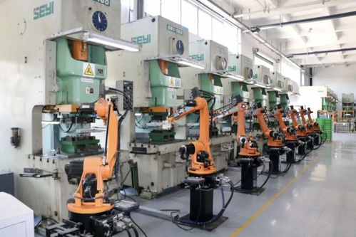 一个现代化的汽车零部件生产车间