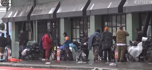 美国街头毒品泛滥场景