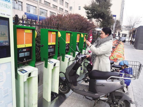 电动车在充电站进行快速充电