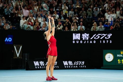 郑钦文与萨巴伦卡对打瞬间