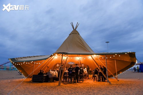 夜晚篝火旁的探险者营地