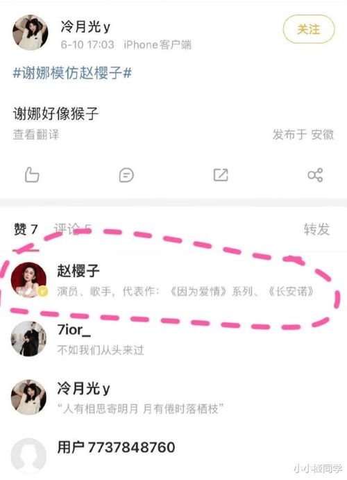 赵樱子微博热搜截图