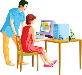 一个女孩在电脑前写作并露出微笑