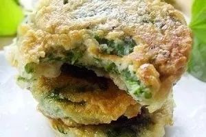 红薯叶煎饼成品图